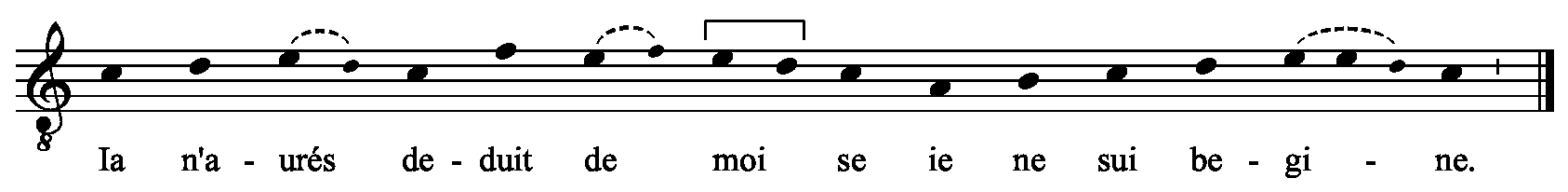 Refrain musical notation